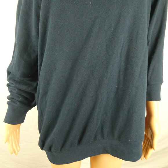 Torrid Navy Off the Shoulder Pullover Sweater Sweatshirt Plus Size 1 1XL 1X Blue - Picture 7 of 12